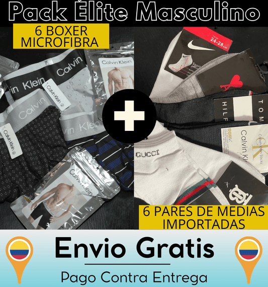 BOXER CK® EN MICROFIB + MEDIAS + REGALO 🎁